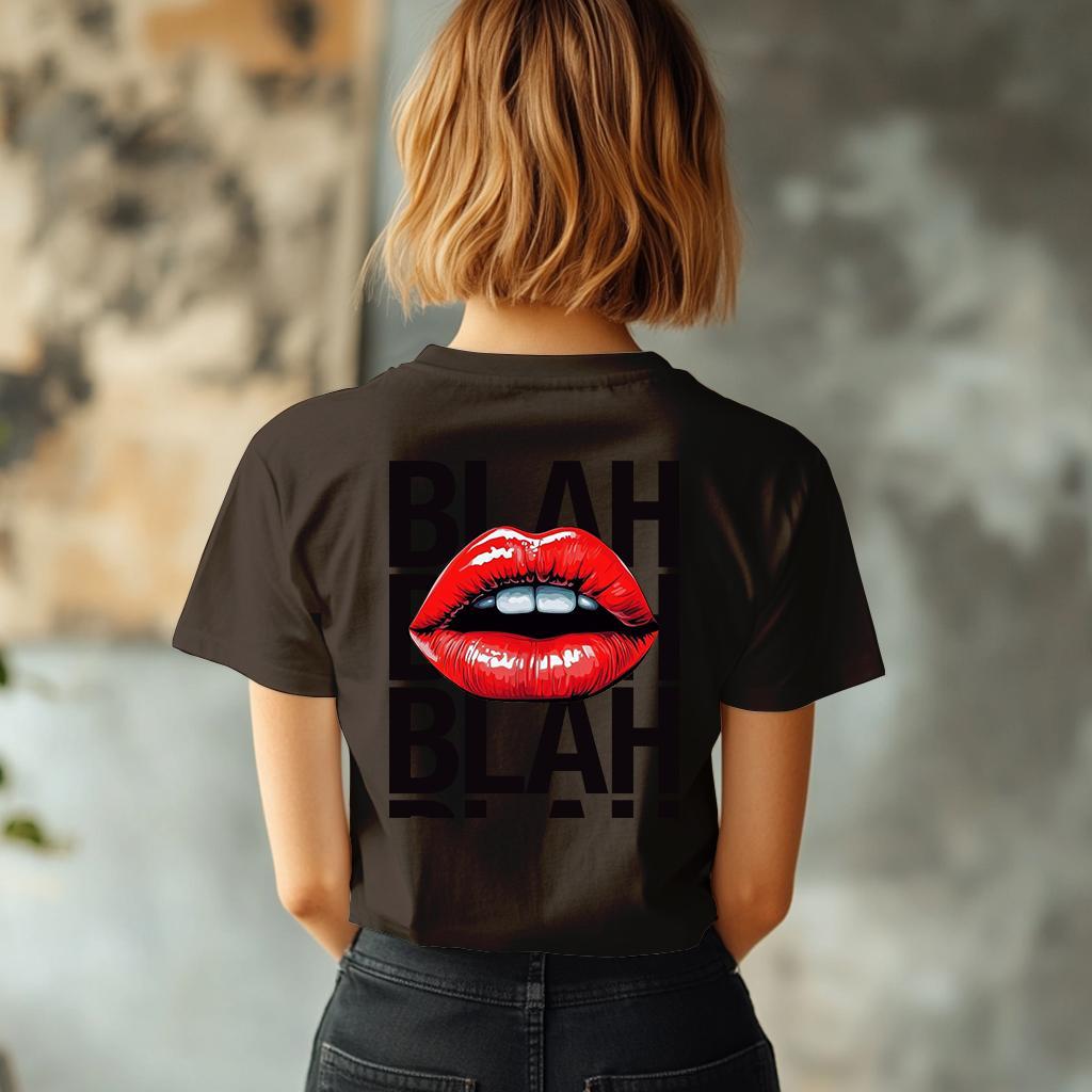 Camiseta Majica sa štampanim printom Cam 930, Ženska, Čokolada