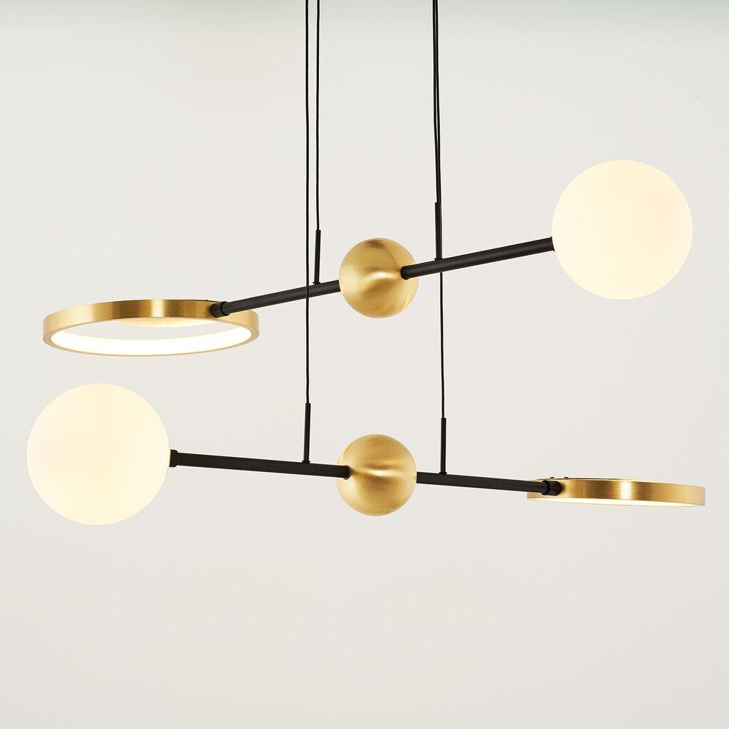 Opviq Luster L1224, Crno-zlatne boje