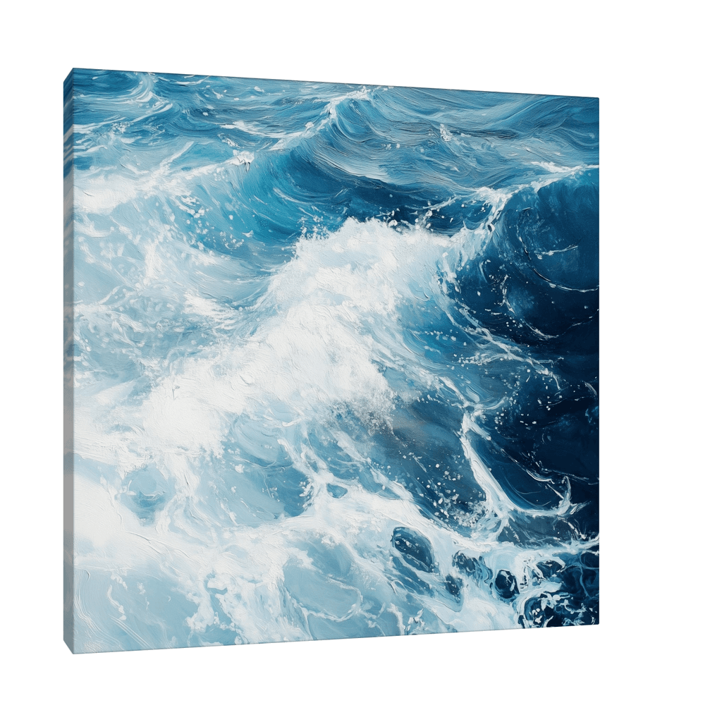 Canvas Slika na platnu Nemirno more, Bez rama, 140x140cm