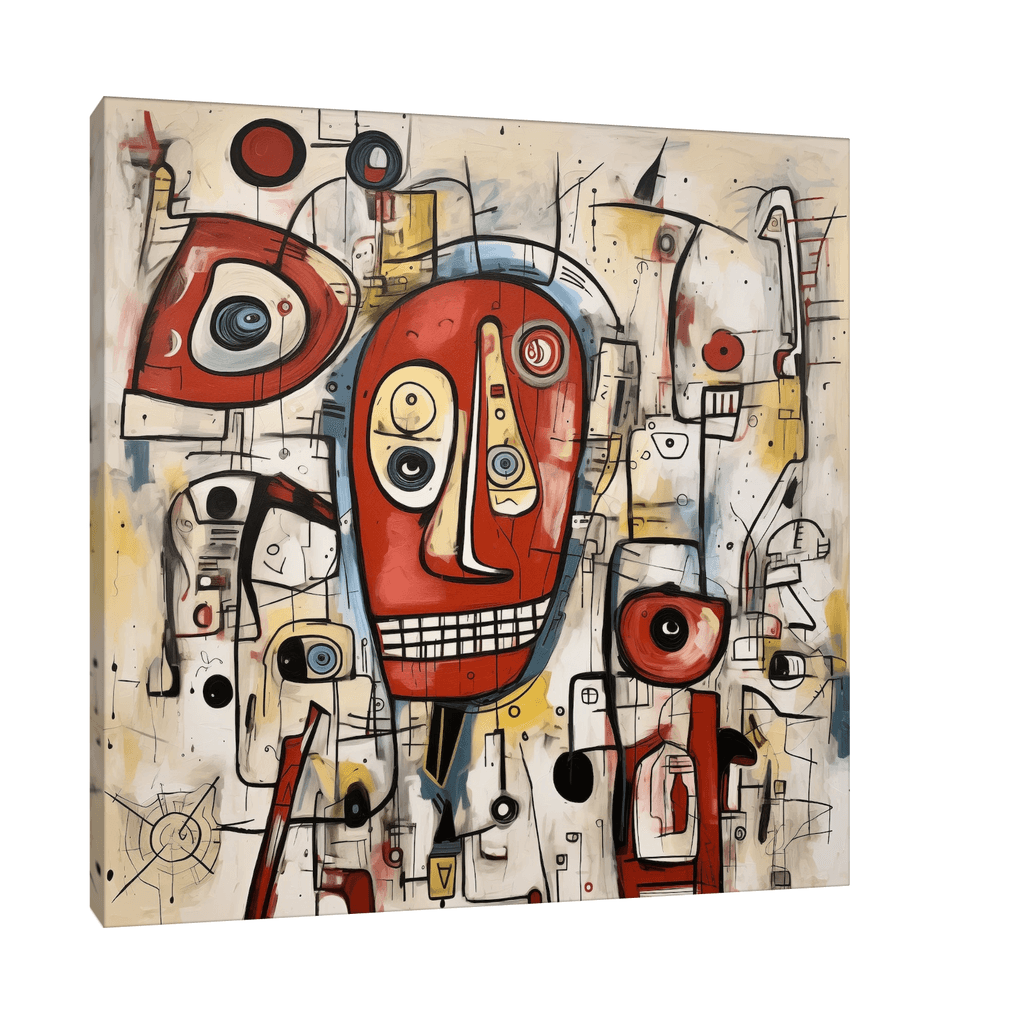 Canvas Slika na platnu Razlivene misli II, Bez rama, 100x100cm