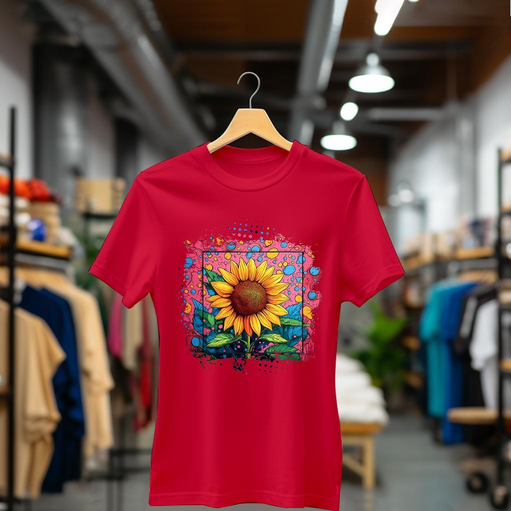 Camiseta Majica sa štampanim printom Cam 948, Ženska, Crvena