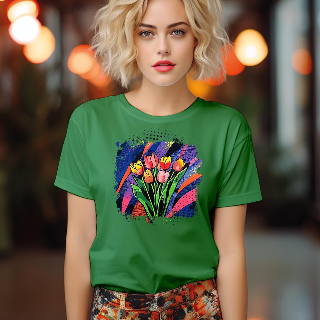 Camiseta Majica sa štampanim printom Cam 958, Ženska, Zelena