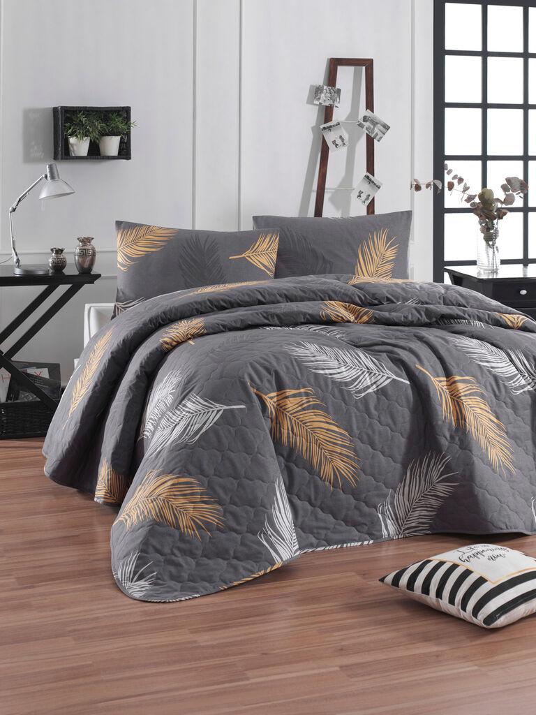L'essentiel Maison Set Prekrivač i jastučnica Olivia, 225x240 cm, Sivi