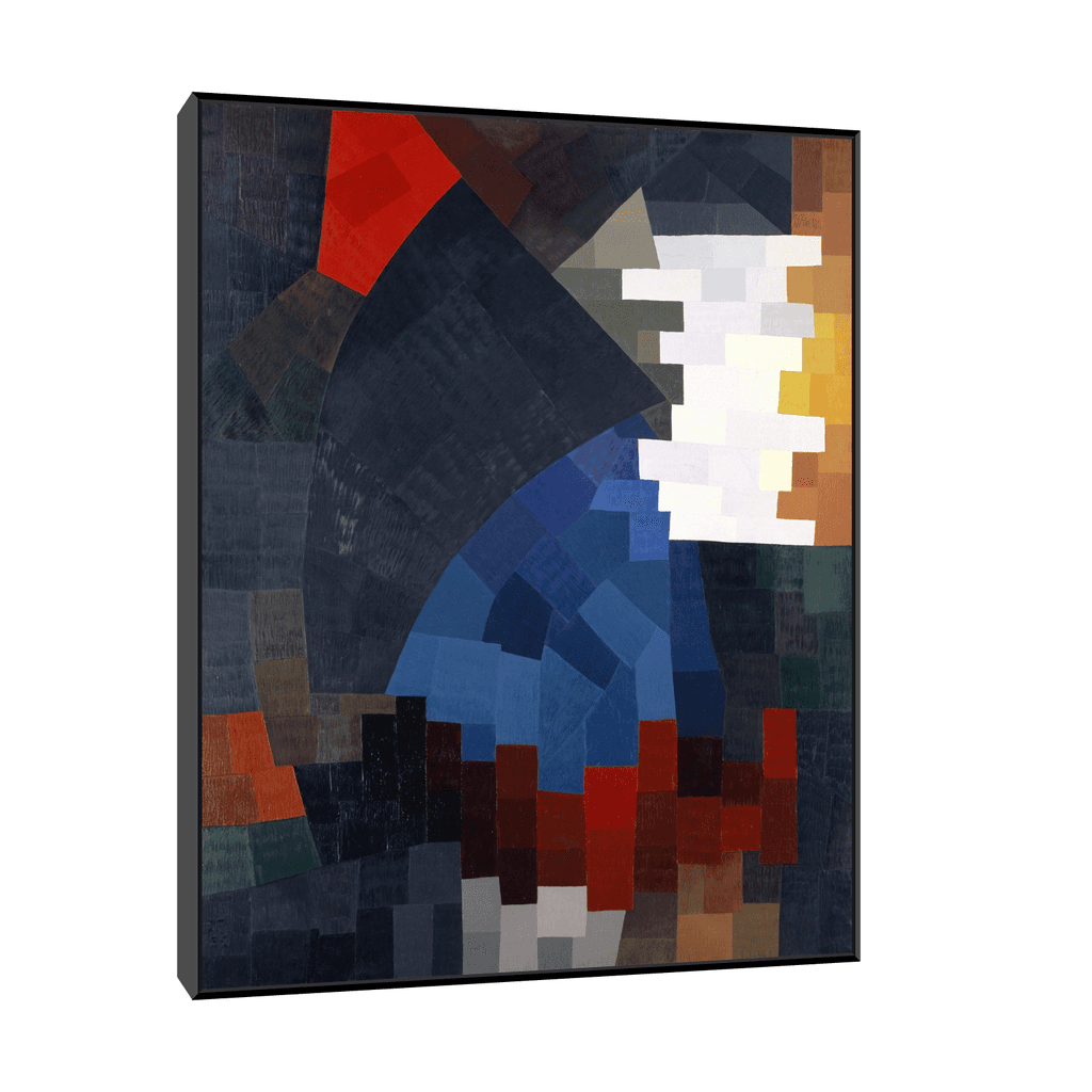 Canvas Slika na platnu Igra linije, 80x100cm, Sa ramom, Crni