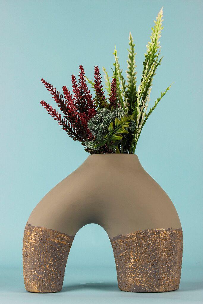 Aberto Design Dekorativna vaza BK005, Braon