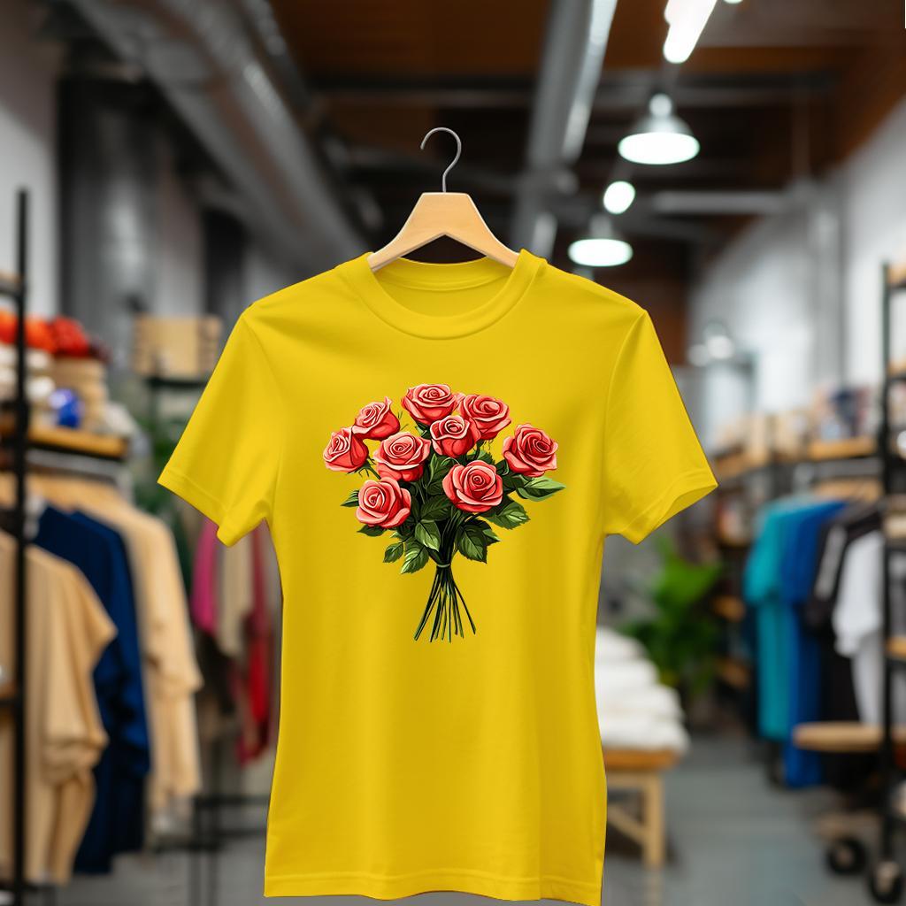 Camiseta Majica sa štampanim printom Cam 947, Ženska, Zlatne boje