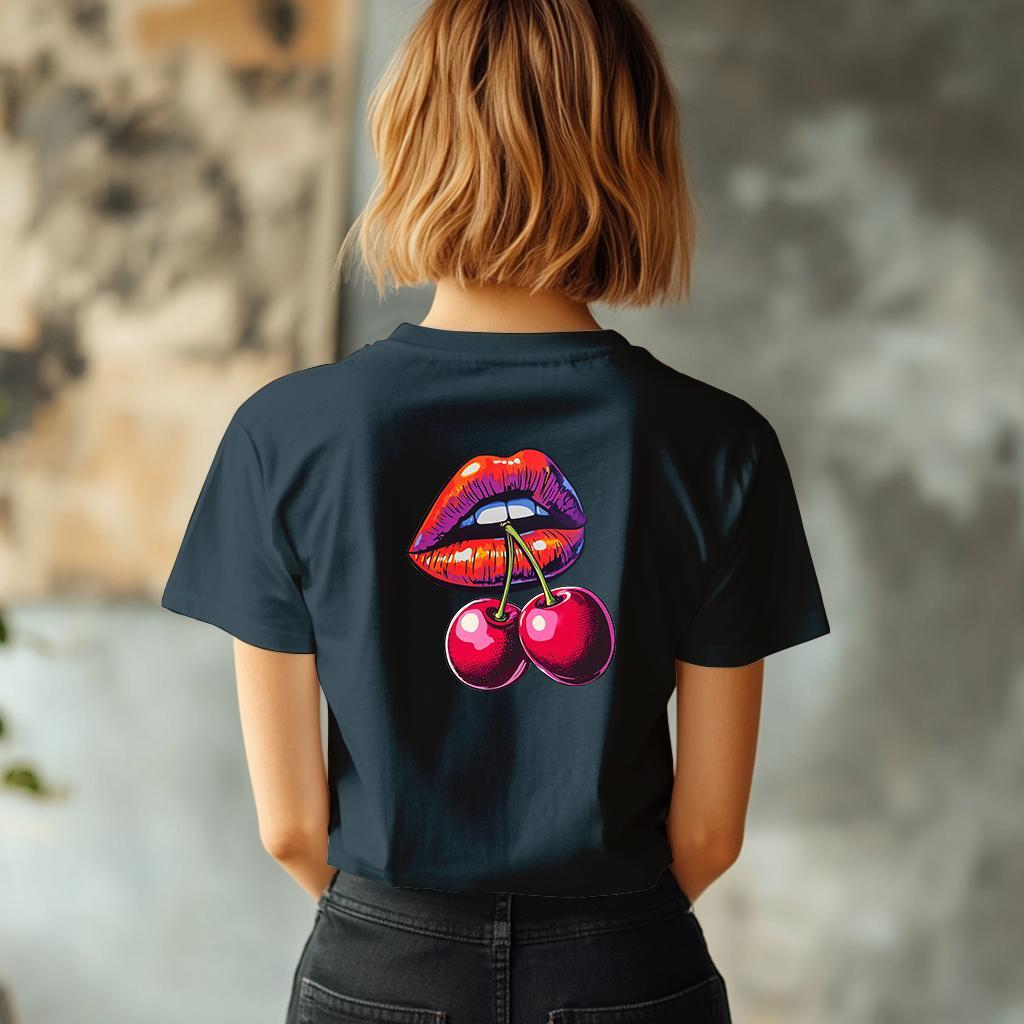 Camiseta Majica sa štampanim printom Cam 914, Ženska, Teget