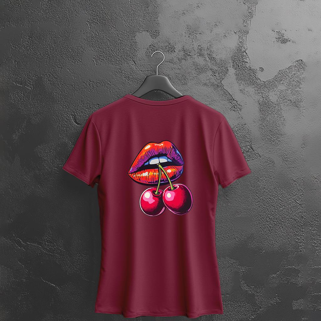 Camiseta Majica sa štampanim printom Cam 914, Ženska, Bordo