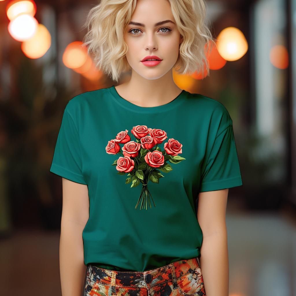 Camiseta Majica sa štampanim printom Cam 947, Ženska, Bambus