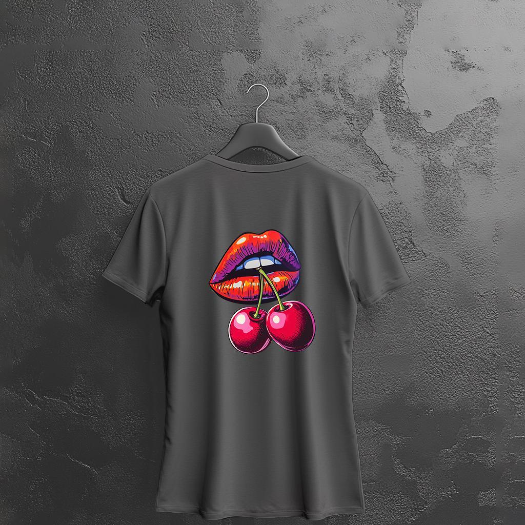 Camiseta Majica sa štampanim printom Cam 914, Ženska, Tamnosiva