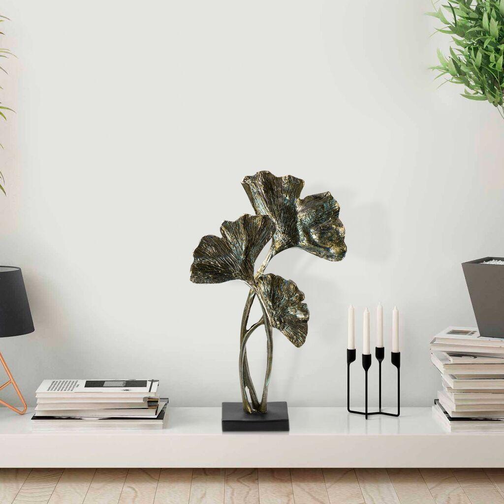 Aberto Design Dekorativna figura Three Leaf, Šarena