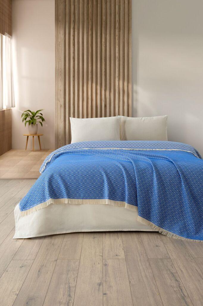 L'essentiel Maison Prekrivač za krevet Diamonds, 210x230 cm, Plavi