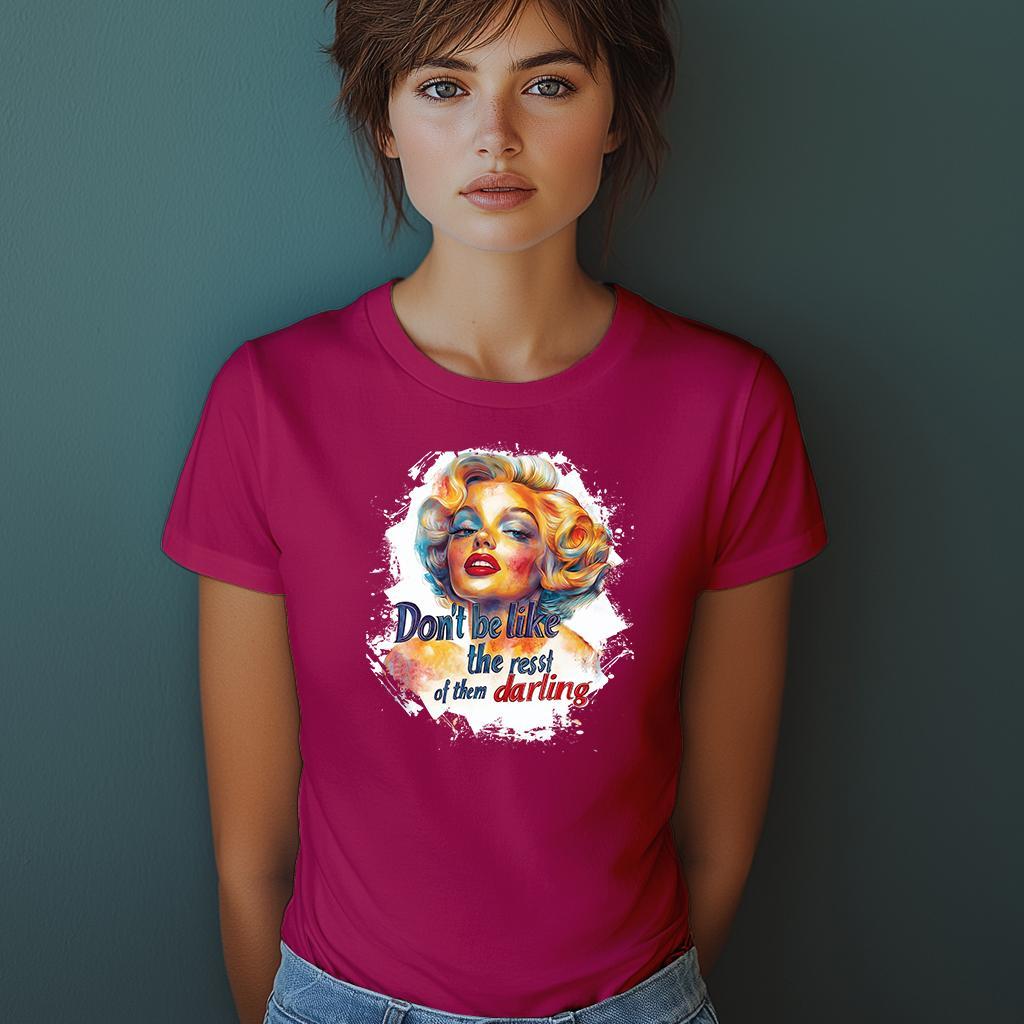 Camiseta Majica sa štampanim printom Cam 923, Ženska, Ružičasta