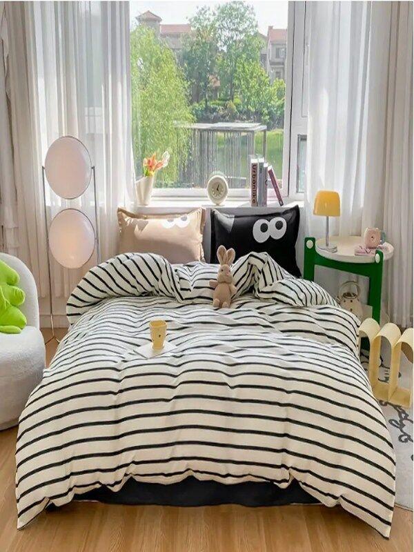 L'essentiel Maison Komplet Posteljine Funny, 200x220 cm, Crno-braon