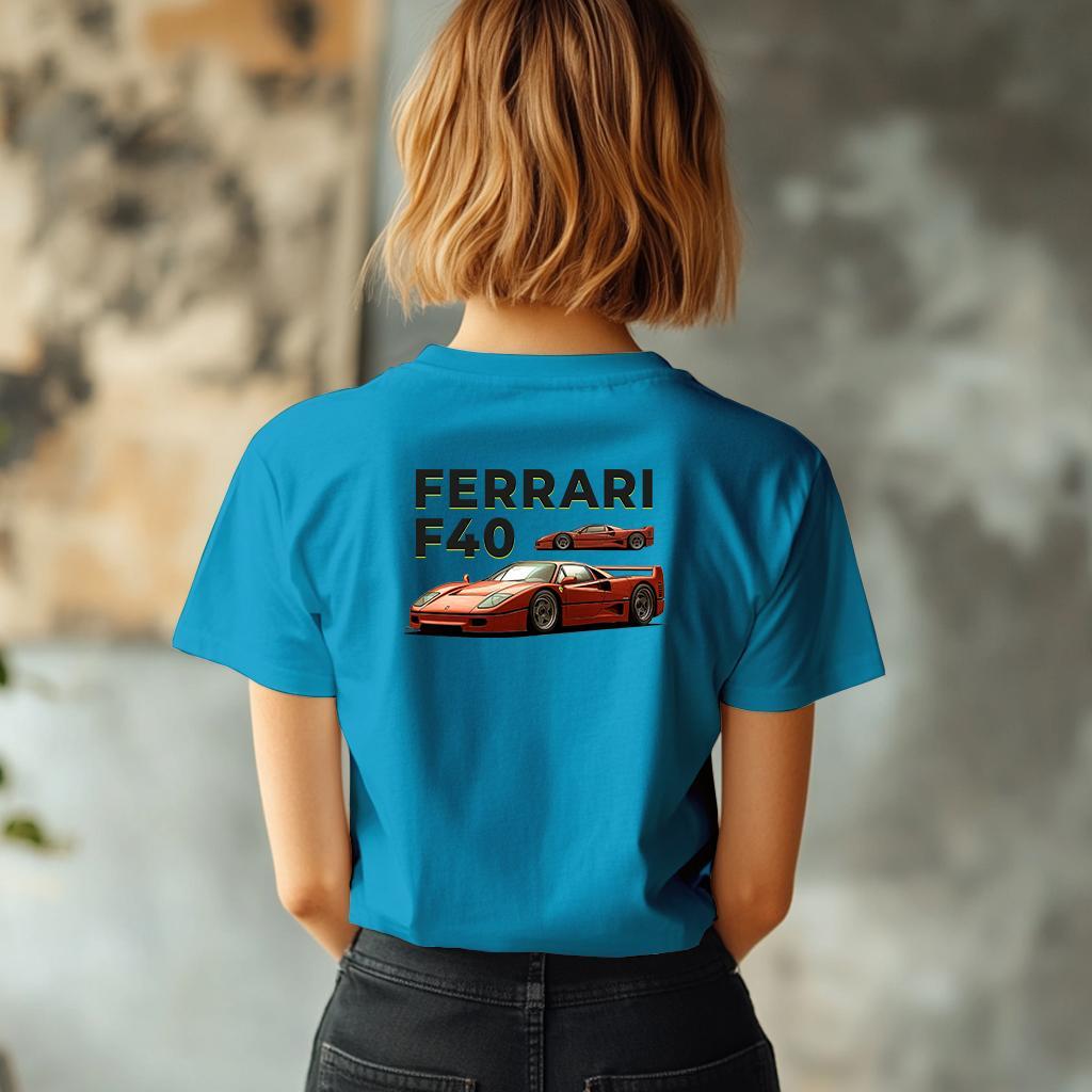 Camiseta Majica sa štampanim printom Cam 913, Ženska, Akva