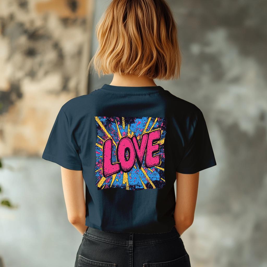 Camiseta Majica sa štampanim printom Cam 931, Ženska, Tamnoplava