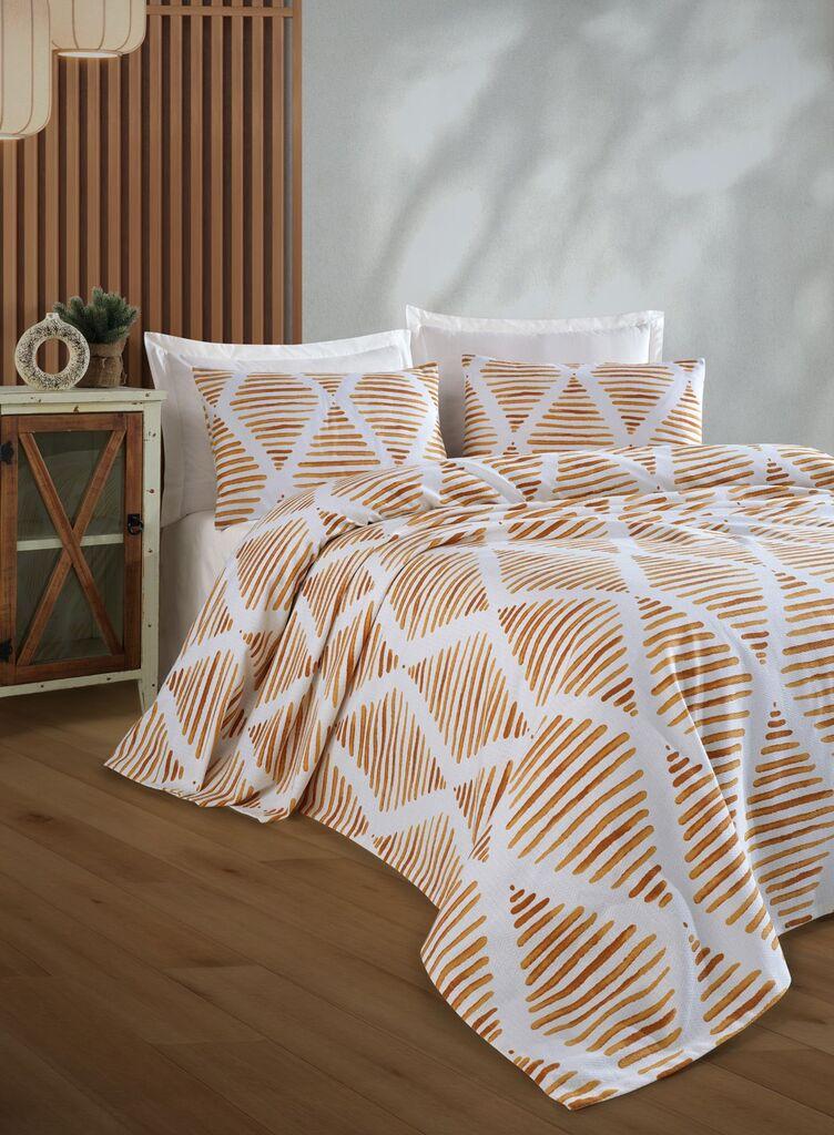 L'essentiel Maison Set Prekrivač i jastučnice Segment, 200x230 cm, Oker