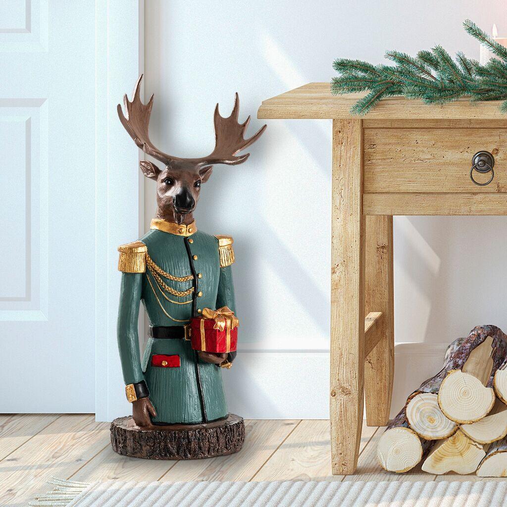 Aberto Design Novogodišnja dekoracija Christmas Deer, Zelena