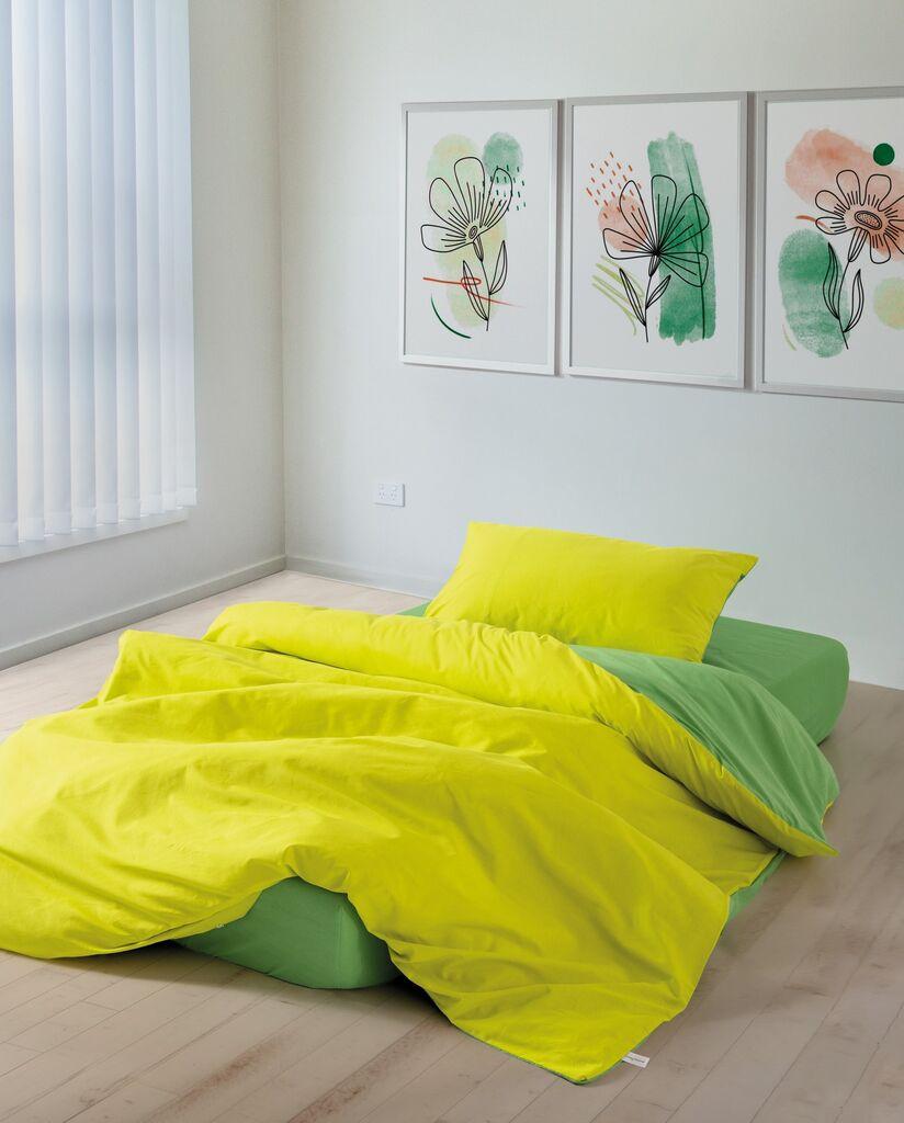 L'essentiel Maison Set posteljina Sage, 160x220 cm, Žuti