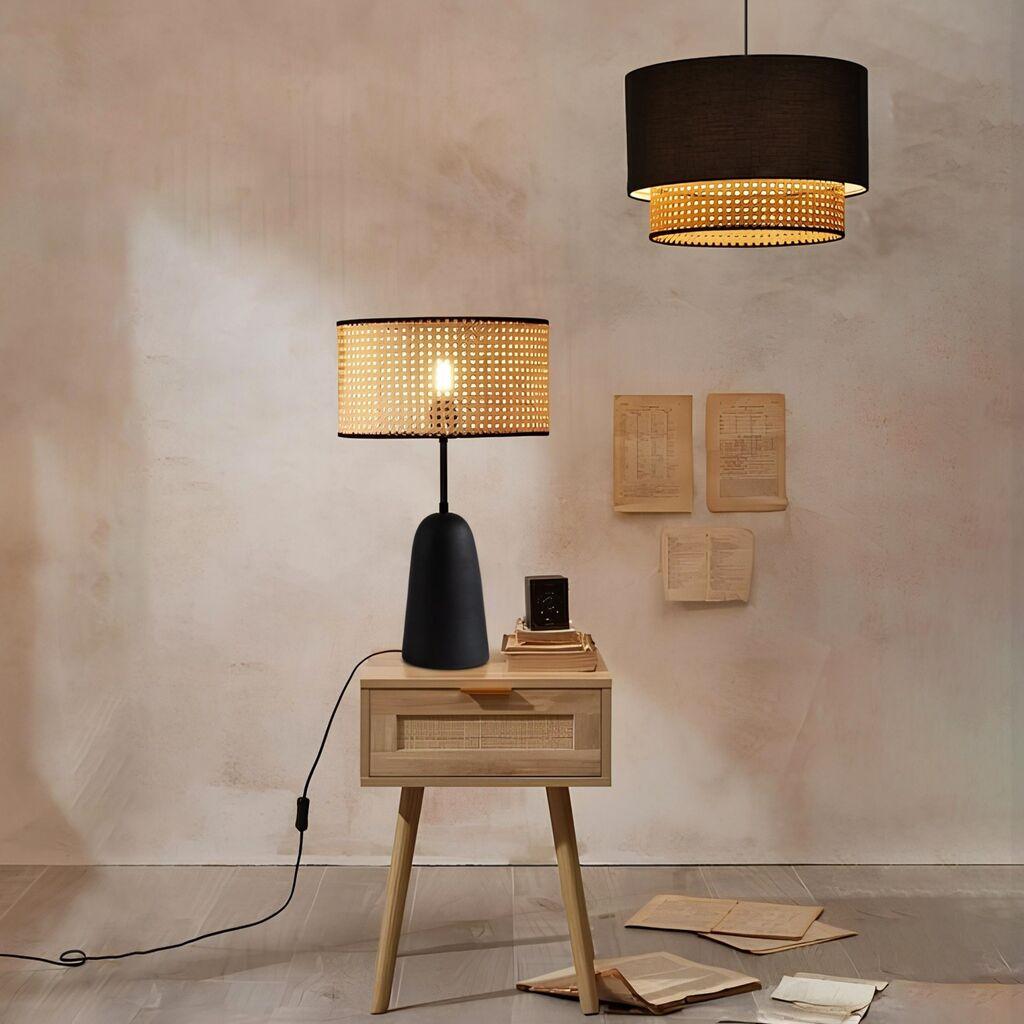 Opviq Set Luster i Podna lampa AYD-3742, Crni