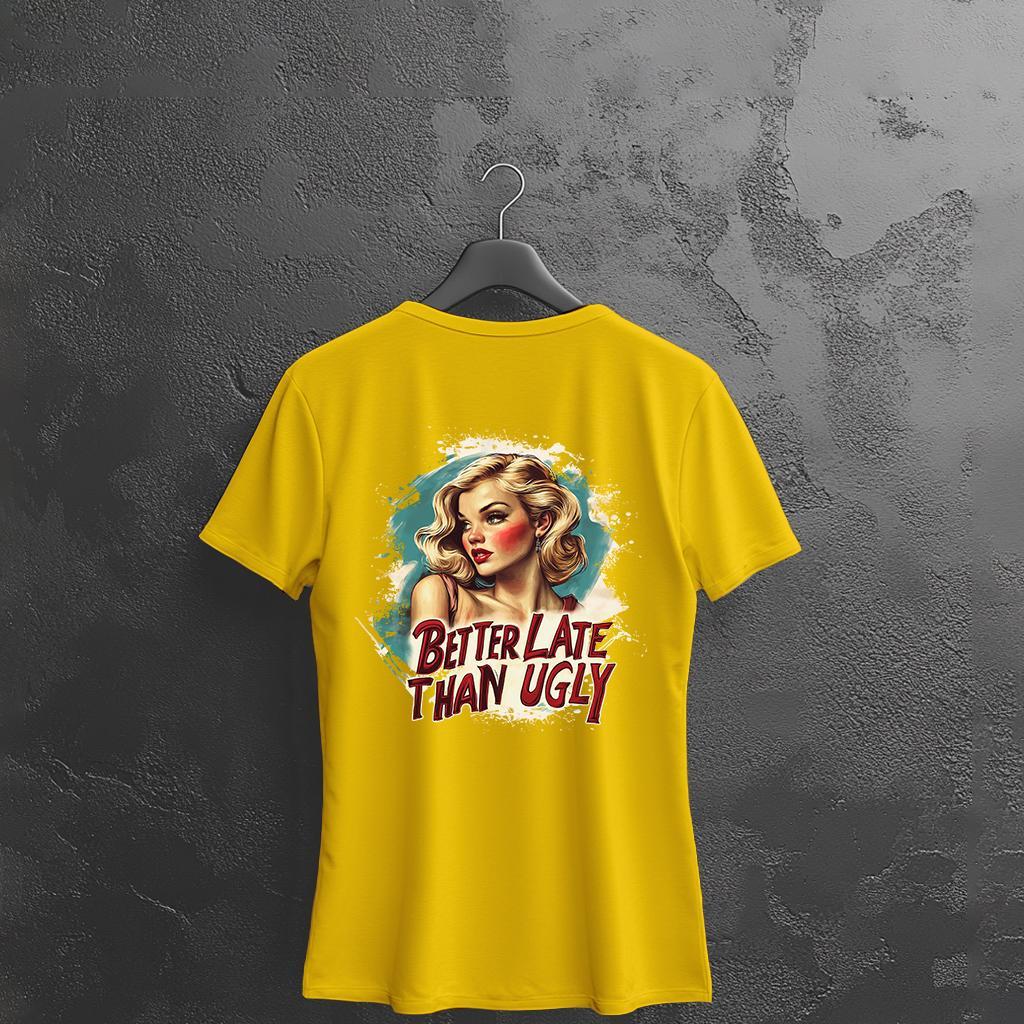 Camiseta Majica sa štampanim printom Cam 921, Ženska, Zlatne boje