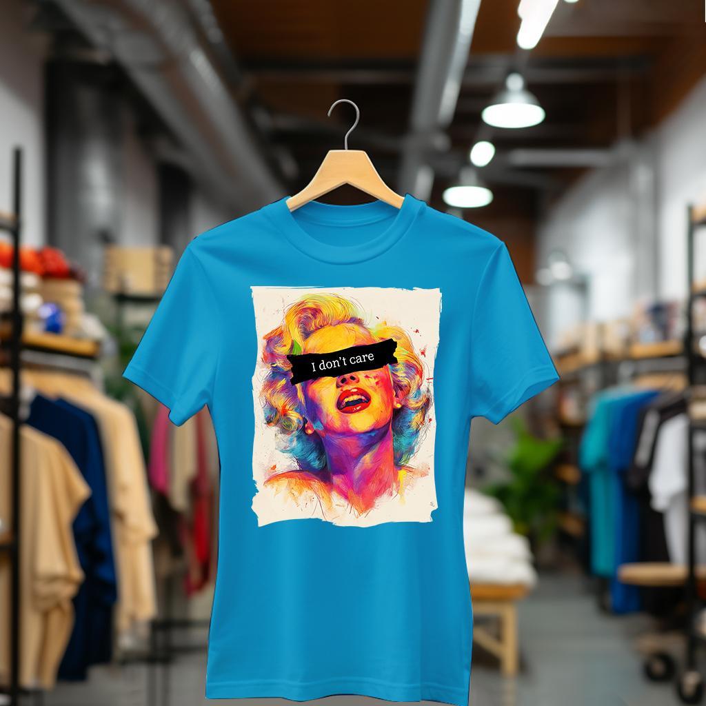 Camiseta Majica sa štampanim printom Cam 918, Ženska, Akva