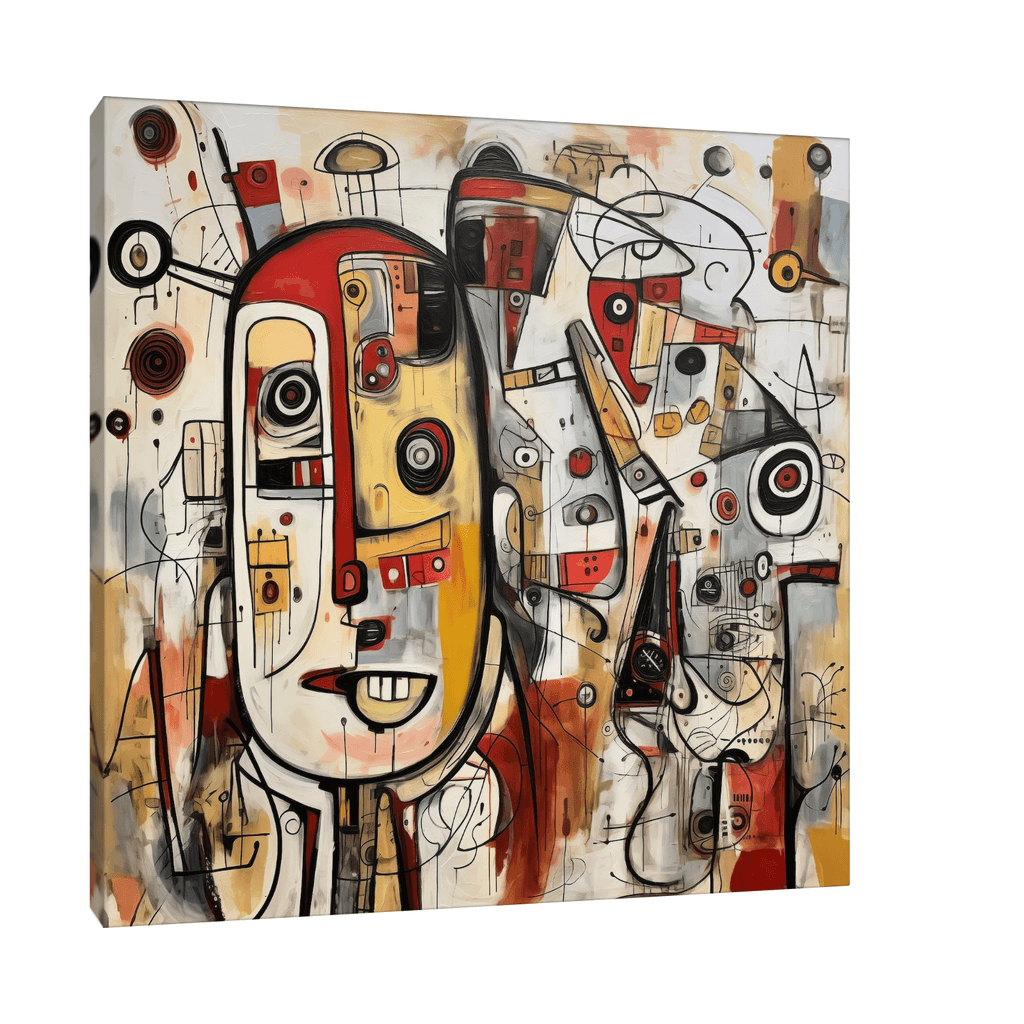 Canvas Slika na platnu Razlivene misli I, Bez rama, 100x100cm