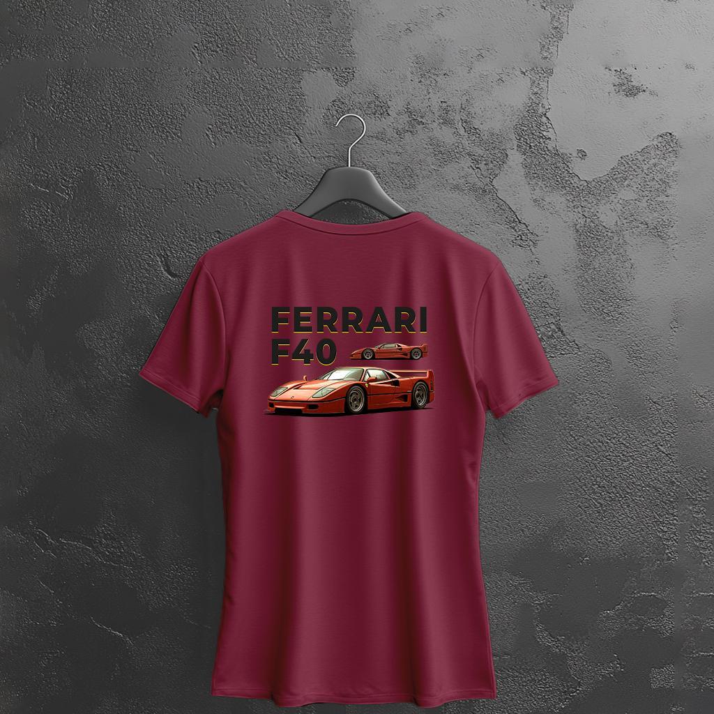 Camiseta Majica sa štampanim printom Cam 913, Ženska, Bordo