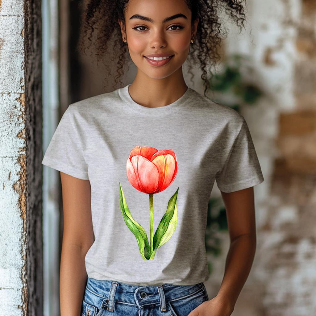 Camiseta Majica sa štampanim printom Cam 954, Ženska, Hrom