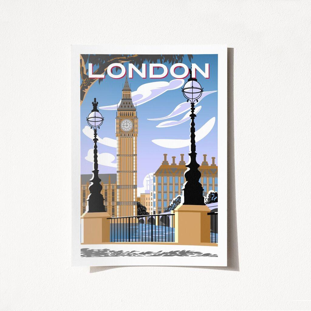 Wallity Poster London-2015, 21x29,7 cm, Šareni
