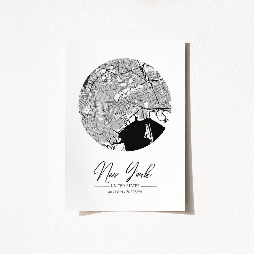 Wallity Poster New York-2070, 21x29,7 cm, Beli