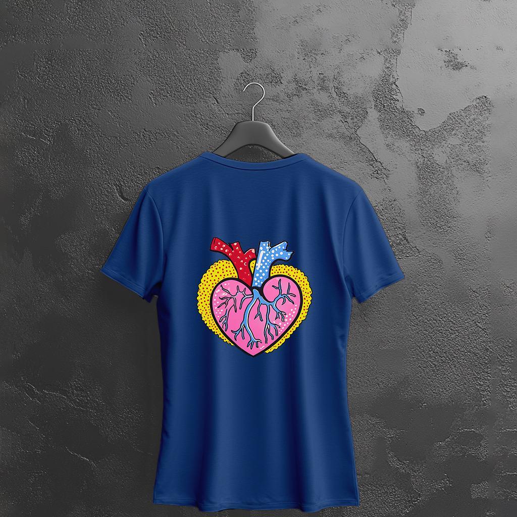 Camiseta Majica sa štampanim printom Cam 934, Ženska, Borovnica