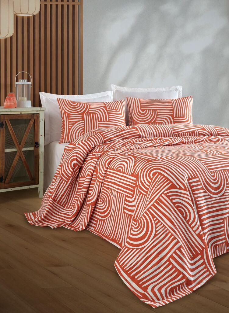 L'essentiel Maison Set posteljina Line Art, 160x230 cm, Crveni