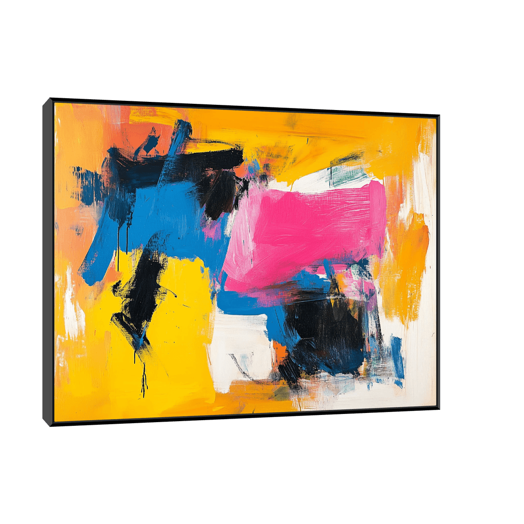 Canvas Slika na platnu Bezgranična energija 45x60cm, Sa ramom, Crni