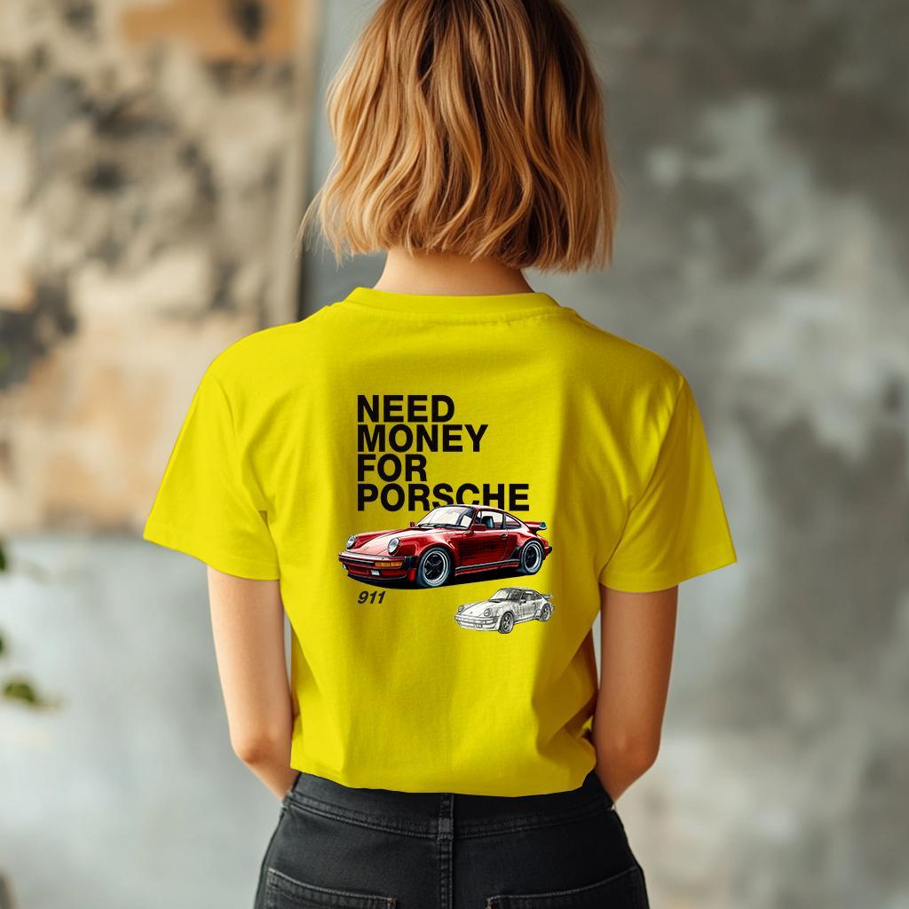 Camiseta Majica sa štampanim printom Cam 911, Ženska, Žuta