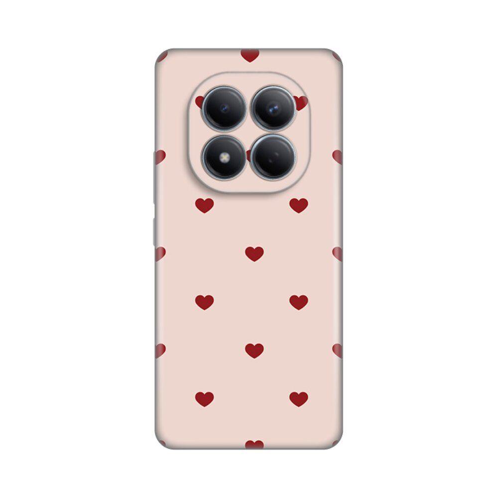 Maska za Xiaomi Redmi Note 15 Pro 4G Beige Hearts  Print, Šarena