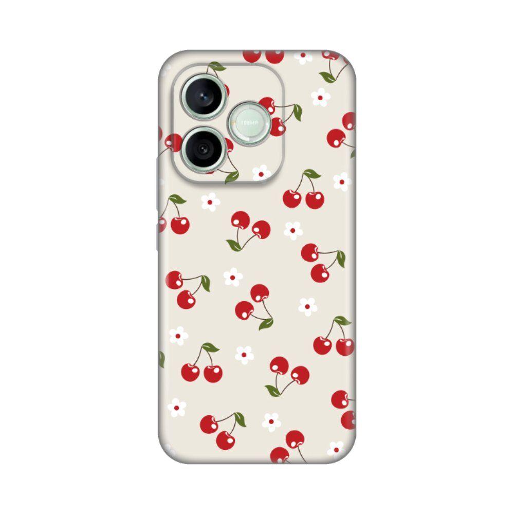 Maska za Honor 600 Lite Cherry and Flowers  Print, Šarena