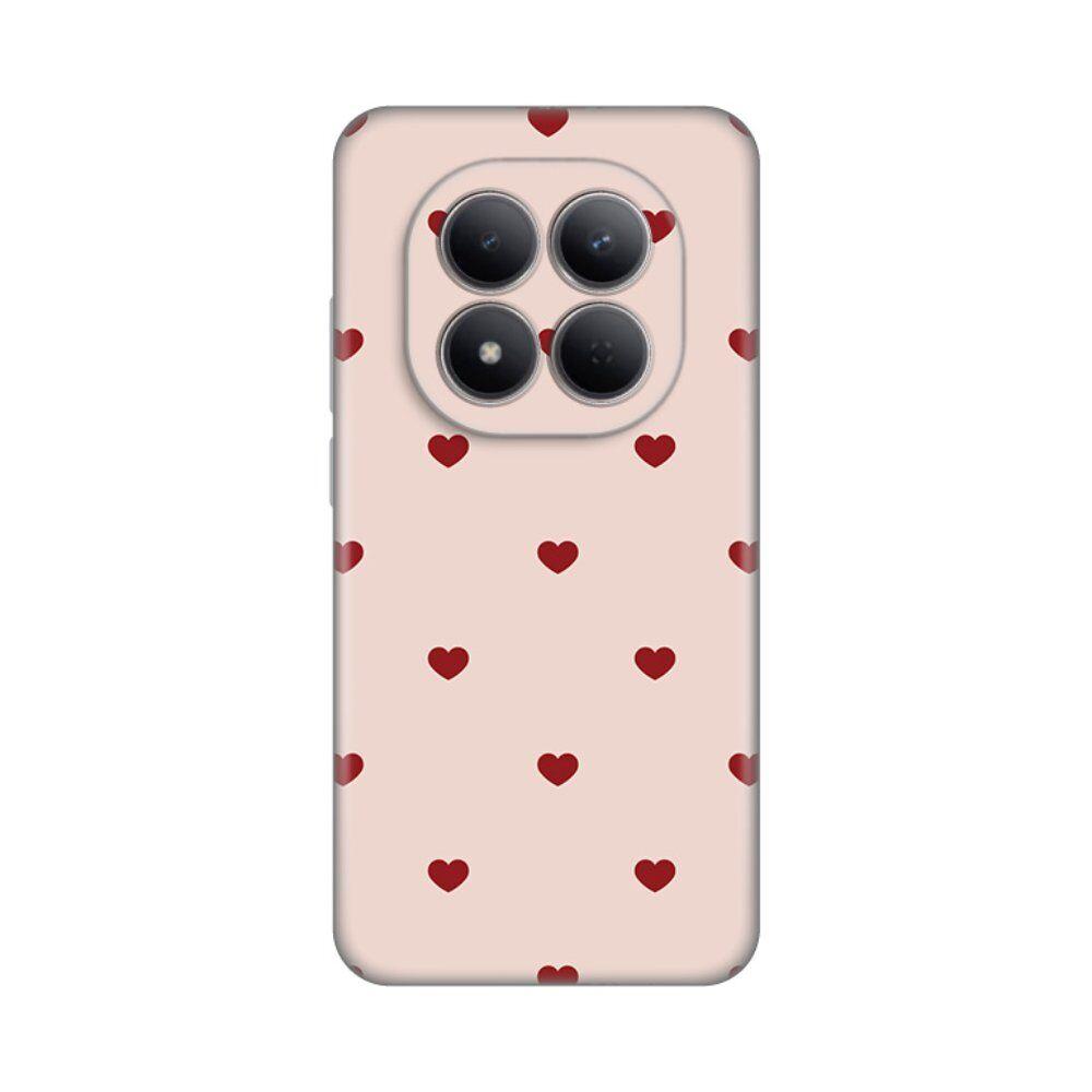 Maska za Xiaomi Redmi Note 15 Pro 5G Beige Hearts  Print, Šarena