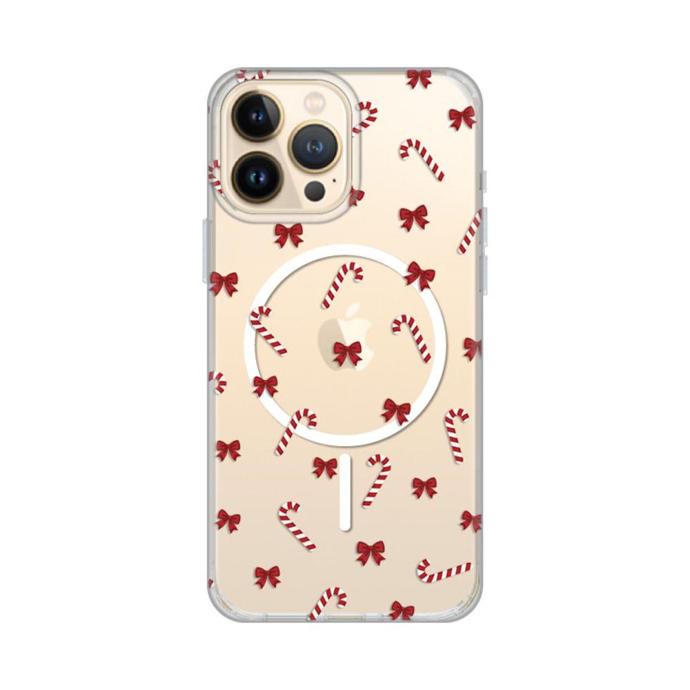 Maska za iPhone 13 Pro Max 6.7 Candy Bows Print Magsafe, Šarena