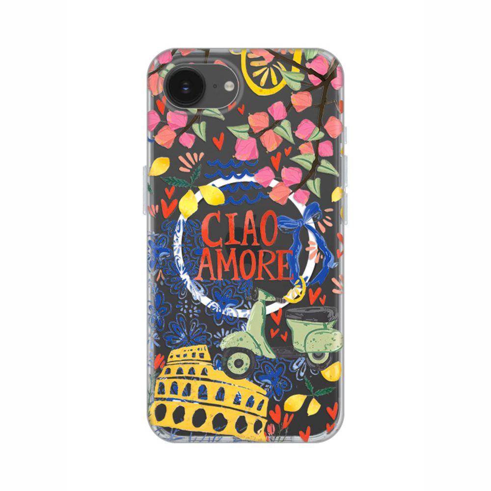 Maska za iPhone 16e/17e 6.1 Ciao Amore Print Magsafe, Šarena