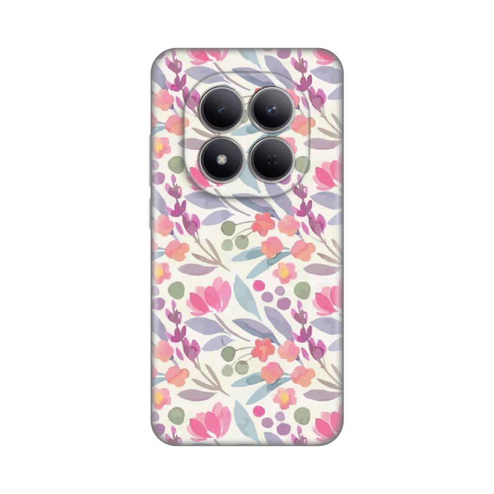 Maska za Xiaomi Redmi Note 15 Pro 5G Watercolor Flowers  Print, Šarena