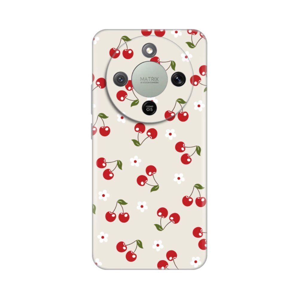 Maska za Honor Magic 8 Lite Cherry and Flowers  Print, Šarena