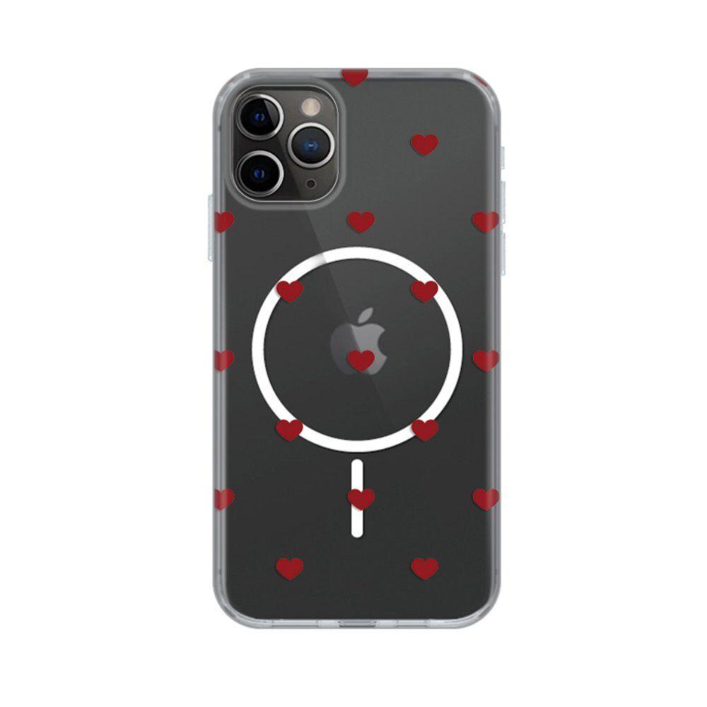 Maska za iPhone 11 Pro 5.8 Hearts Print Magsafe, Šarena