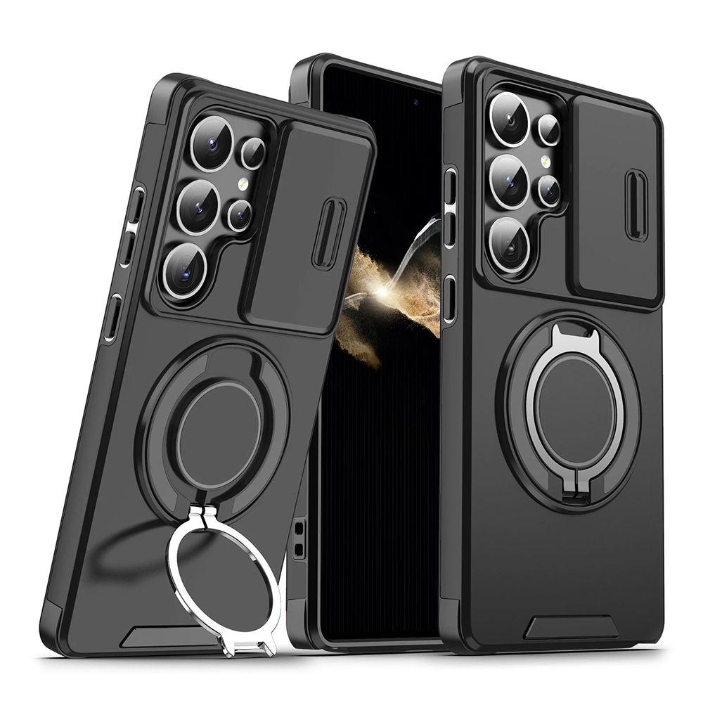 Teracell Maska za Samsung Galaxy S26 Ultra S948B CamShield Ring Stand, Crna