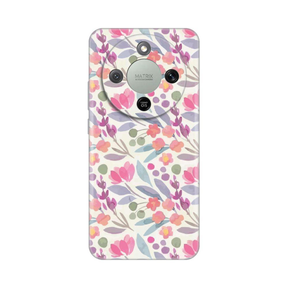 Maska za Honor Magic 8 Lite Watercolor Flowers  Print, Šarena