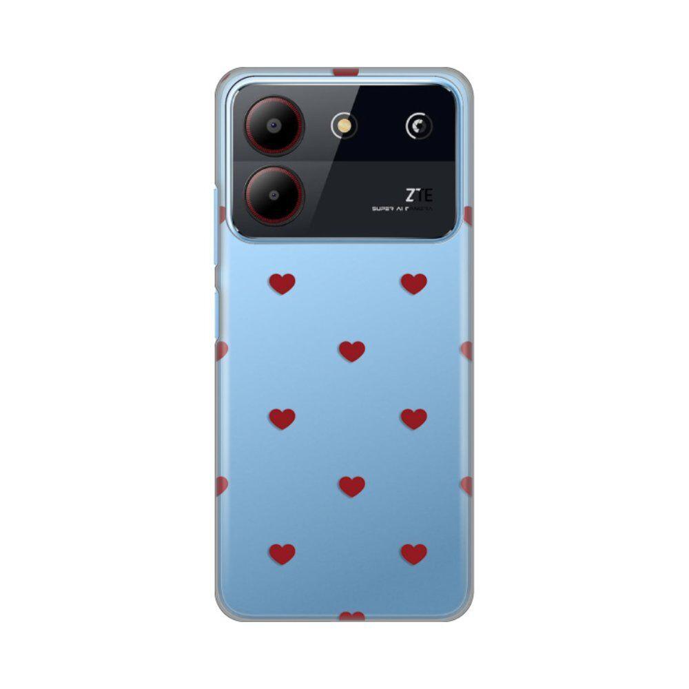 Maska za ZTE Blade A54 Hearts  Print, Šarena