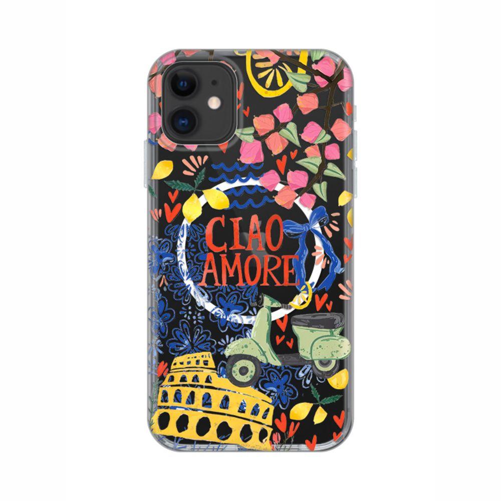 Maska za iPhone 11 6.1 Ciao Amore Print Magsafe, Šarena
