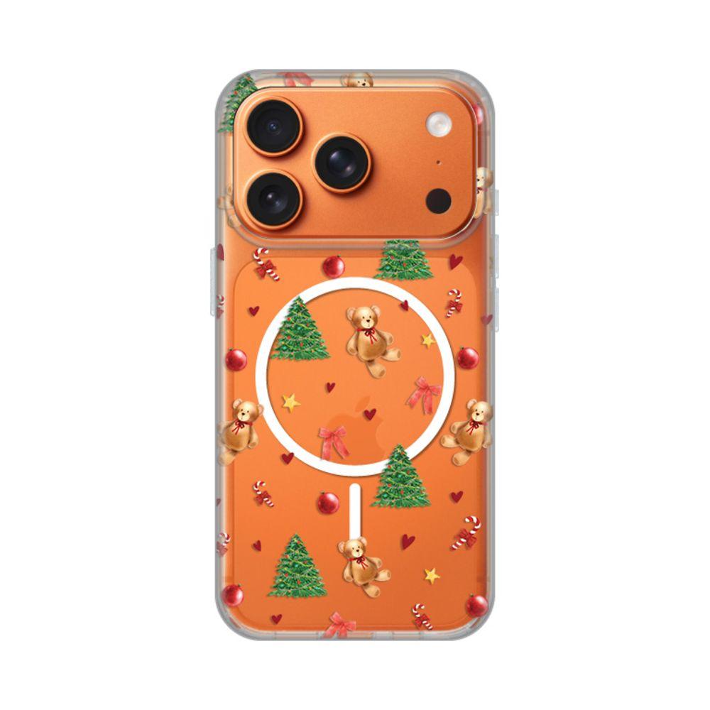 Maska za iPhone 17 Pro 6.3 Merry Bear Print Magsafe, Šarena