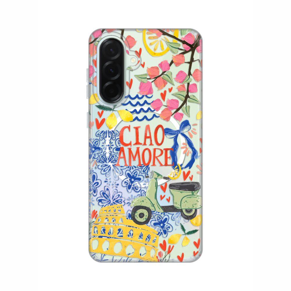 Maska za Samsung Galaxy A36 Ciao Amore Print Magsafe A366B, Šarena