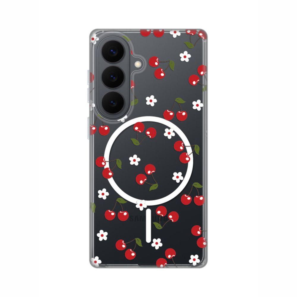Maska za Samsung Galaxy S26 Cute Cherries Print Magsafe S941B, Šarena